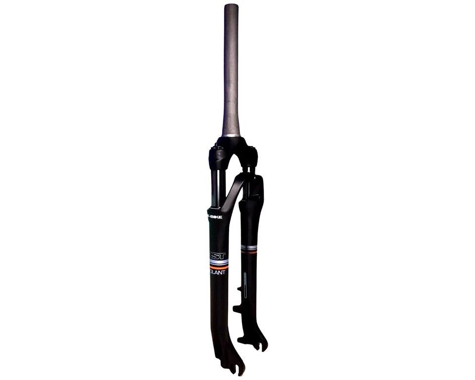 RST Volant 700C E‑Bike Fork 60mm Tapered PM Disc 9×100 QR Coil Spring Black