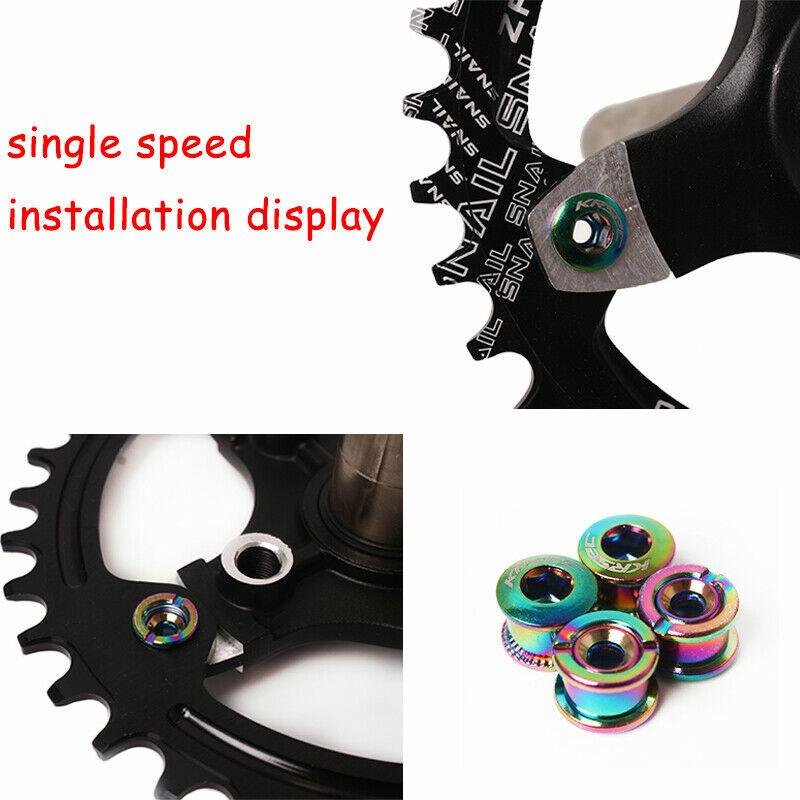 4/5PCS MTB Road Bike Chainring Bolts Single/Double/Triple Crank Screws Sprocket