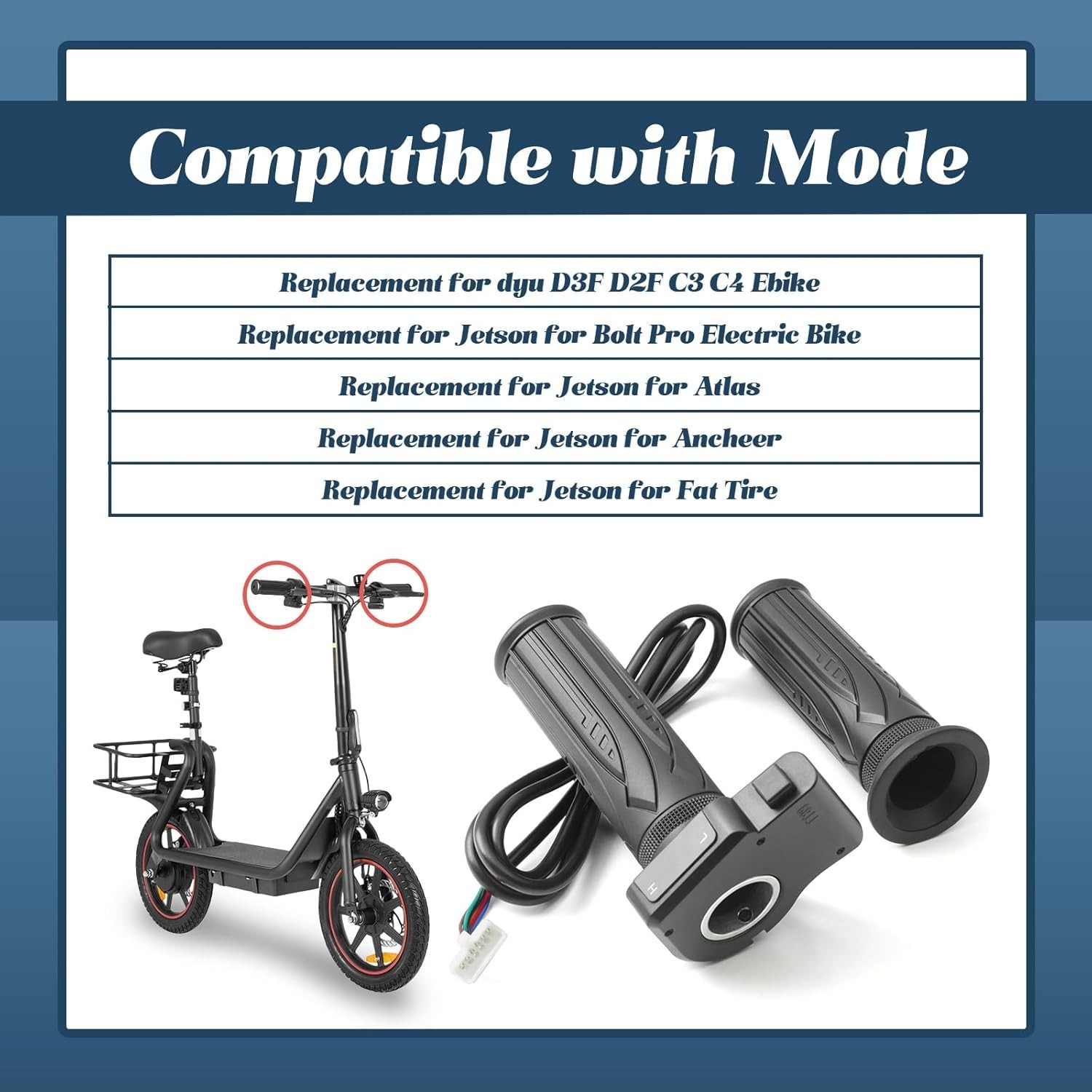 Jetson Atlas Electric Bike Throttle Replacement
