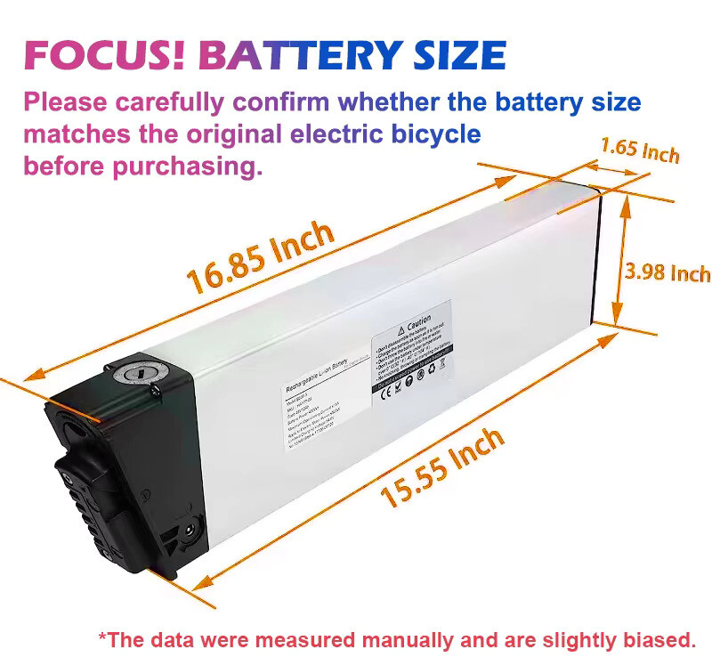 for SAMEBIKE BEZIOR KAISDA 48V 10Ah Electric Bike Li-ion Battery Replacement