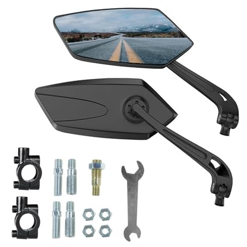 1 Pair Bike Mirrors, Motorcycle Cycling Rearview Mirror, 360 Degree Rotatable