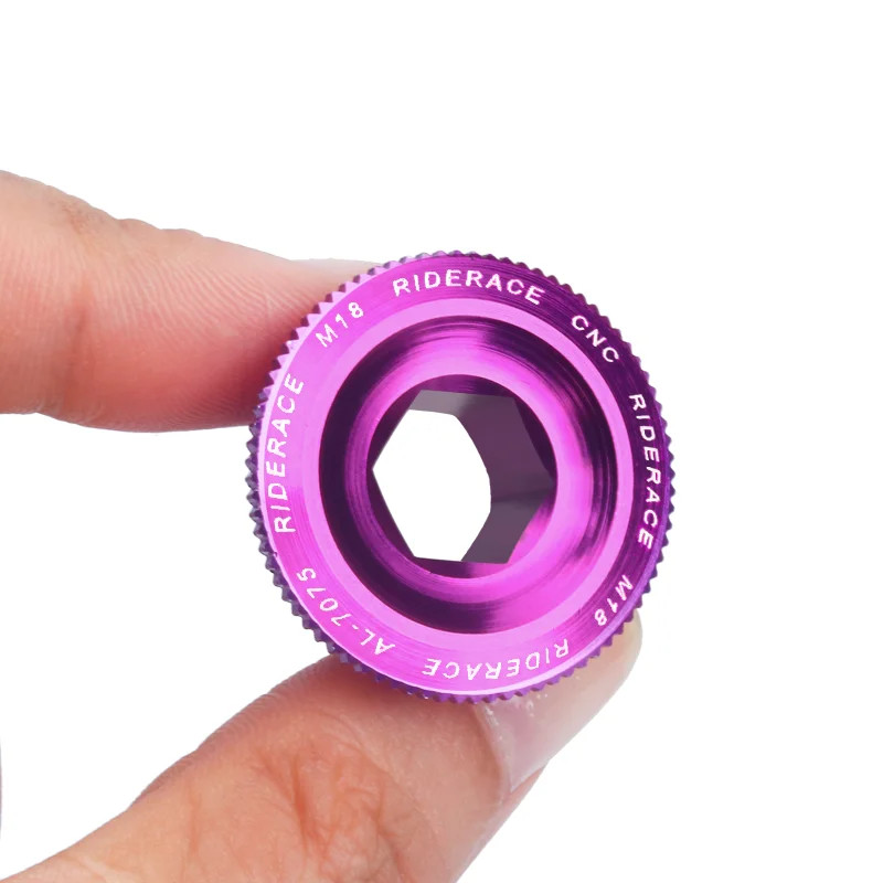 Bike Crank Arm Fixing Bolt Cap Aluminum Alloy MTB Shimano Crank Nut M18 M20