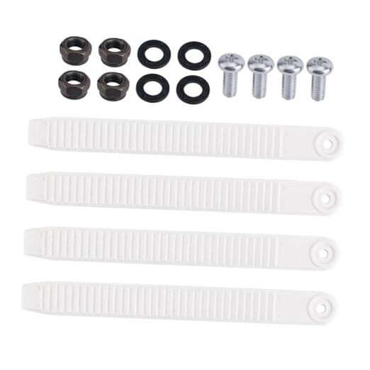 BOXOB Snowboard Strap Binding Replacement, 20×2.1cm/7.87×0.83in Snowboard White