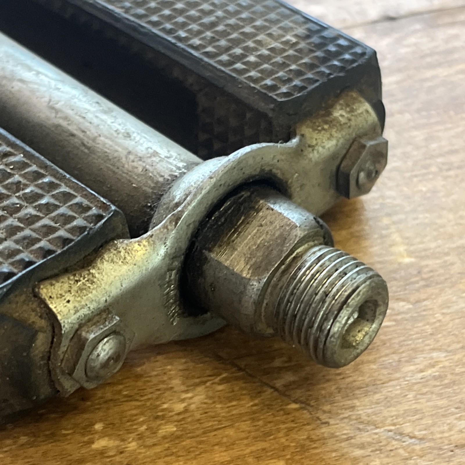 Vintage Union Block Pedals Made In Germany 9/16s English Thread 70s Schwinn
