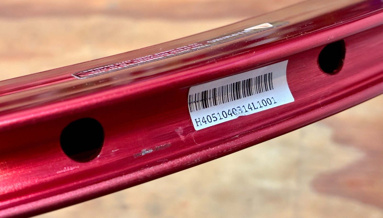 New H Plus Son Formation Face RED HN Deep Dish Rim • 32 Hole 700c 42mm *See Desc