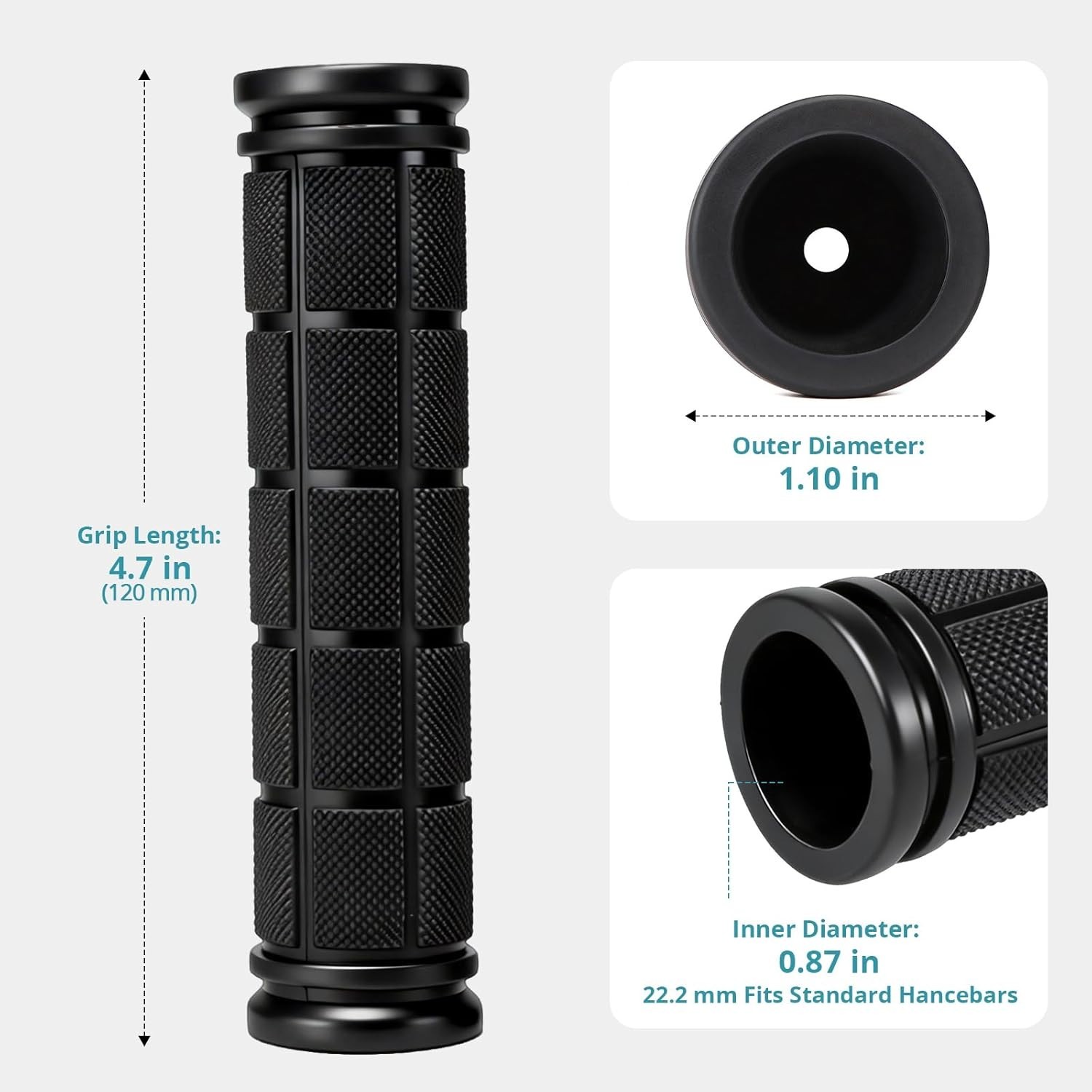 4 PCS Non-Slip Rubber Bike Handlebar Grips for Kids & BMX Bikes – Easy Install