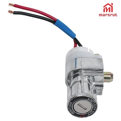 E-Bike Battery Lock Replacement Part with 2 keys, Charger Ignition On/Off
