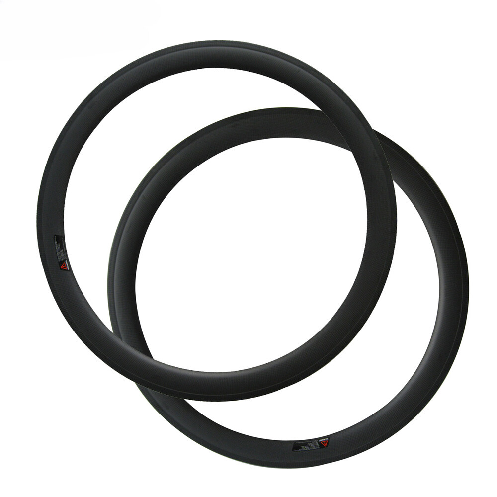 Road Bike Carbon Rims Clincher 25mm Width 50mm Depth U Shape 20/24 Holes