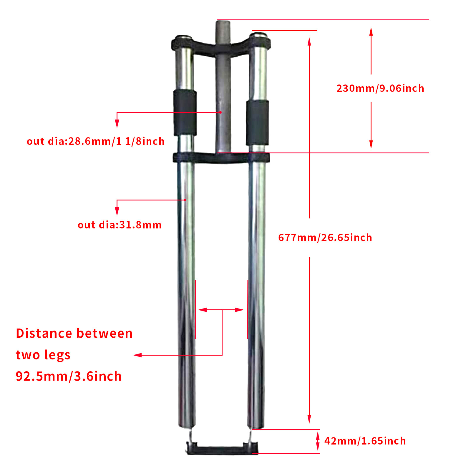 26″ MAG WHEEL Set 100*120mm & 36T Sprocket,26″ Bike Fork & Headset-Motor Bicycle