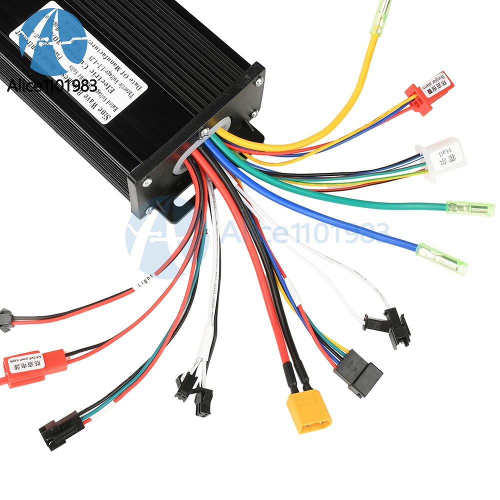 36V 48V 64V 40A 30A 20A Brushless Motor Controller E-Bike S866 LCD Display Meter