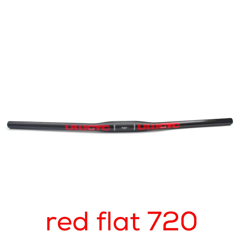 Carbon Fiber Mountain Flat Riser Bar 31.8mm Stem Clamp Bicycle Handlebar