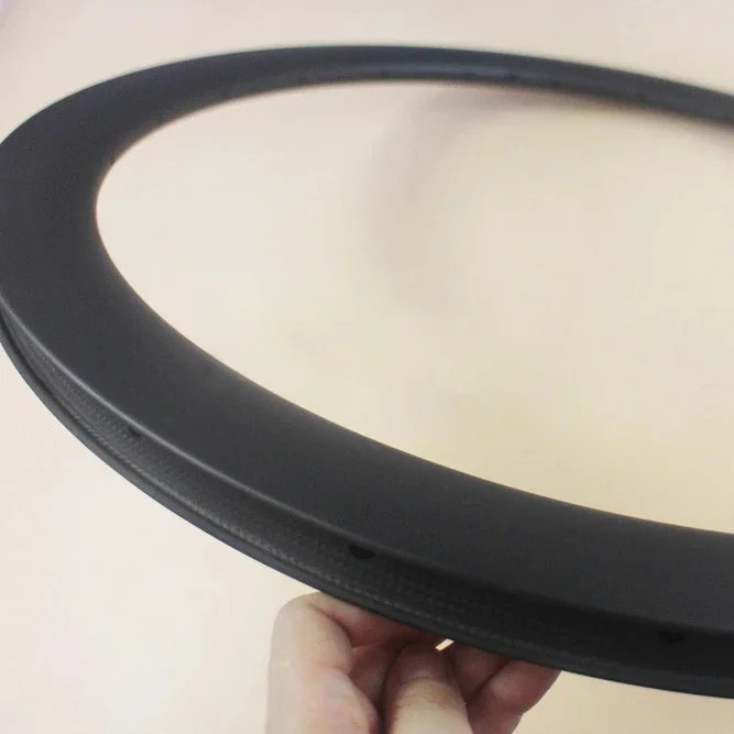 700C Carbon Road Bike Rims 60mm Depth Hookless 29mm Wide V Brake/Disc Brake