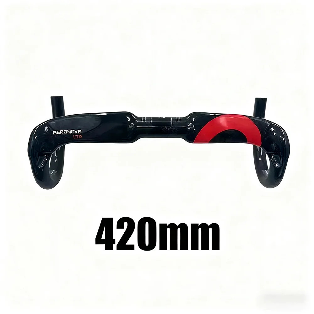 Road Bicycle Handlebar Carbon Fiber 31.8*380/400/420/440mm Aero Drop Handlebars