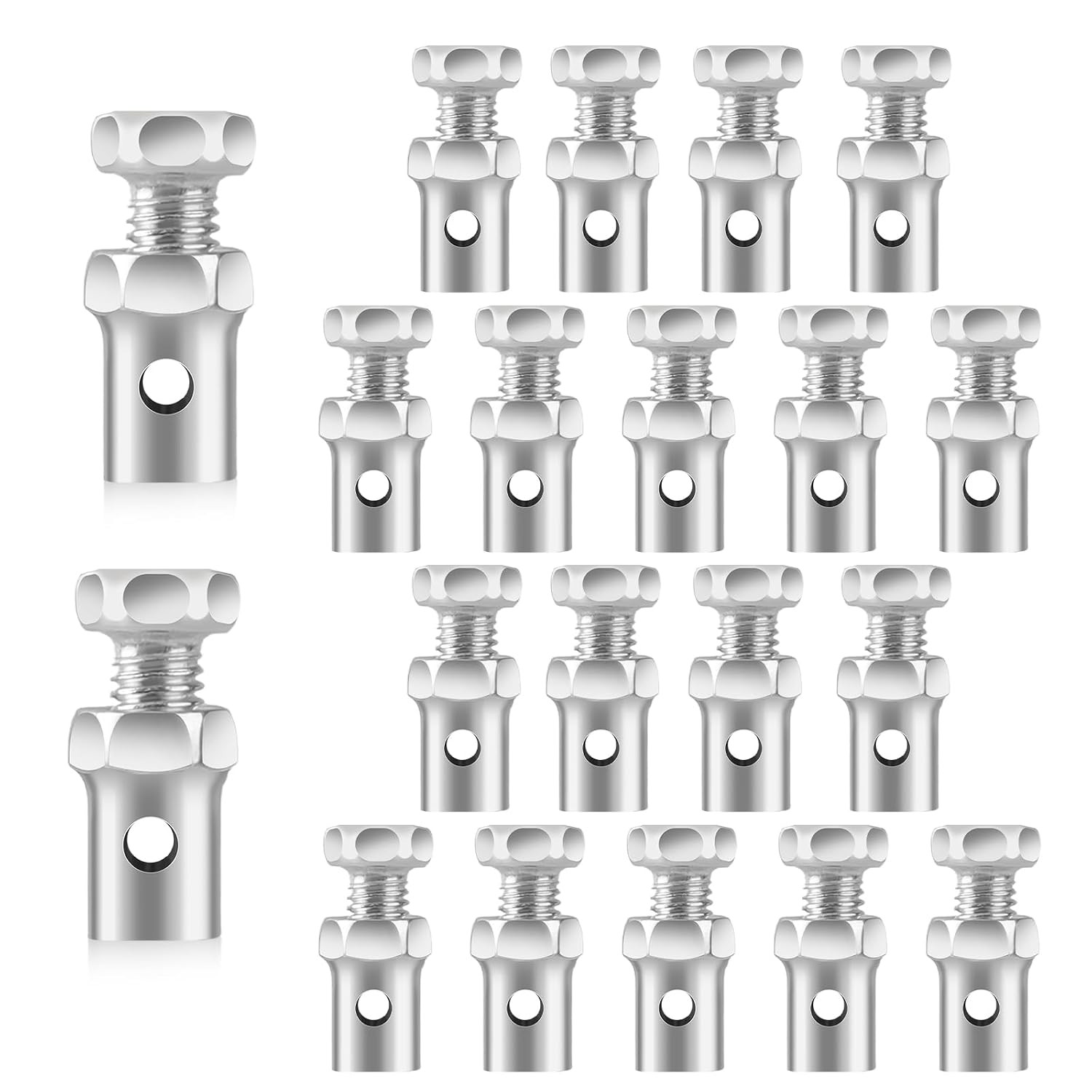 Universal Throttle Cable Ends 1/8″ Lock Brake Cable Parts Throttle Cable Ends