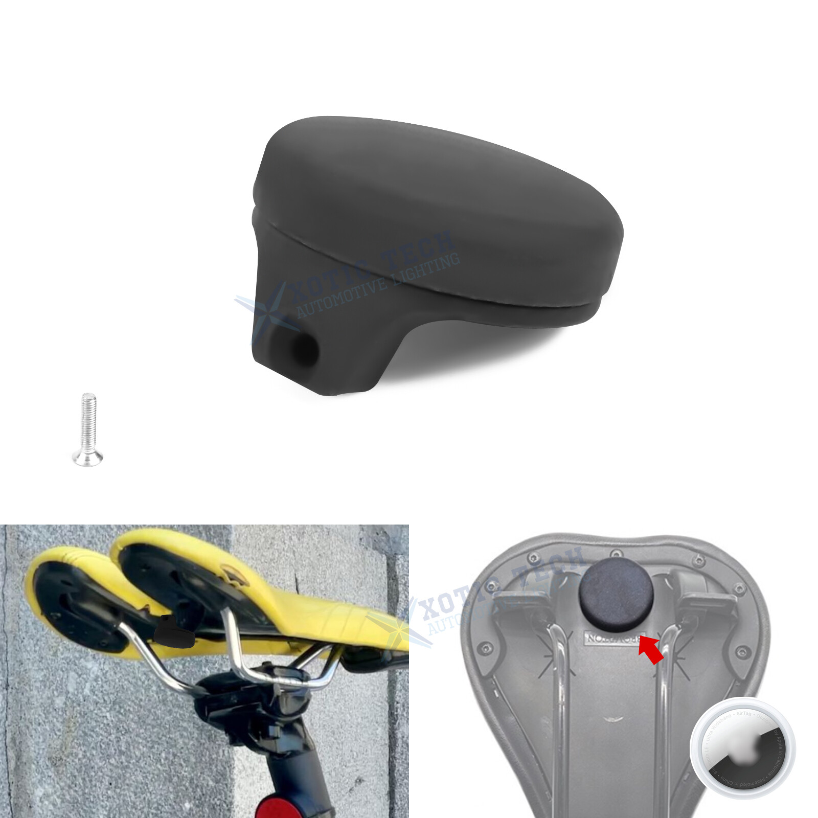 Bike GPS Tracker Saddles AirTag Holder Mount for Giant Alacra Unclip Saddles
