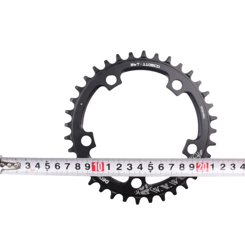 36-52T Bicycle Chainring 110 BCD Single Round Wide Narrow Teeth Chain Ring 5 Arm