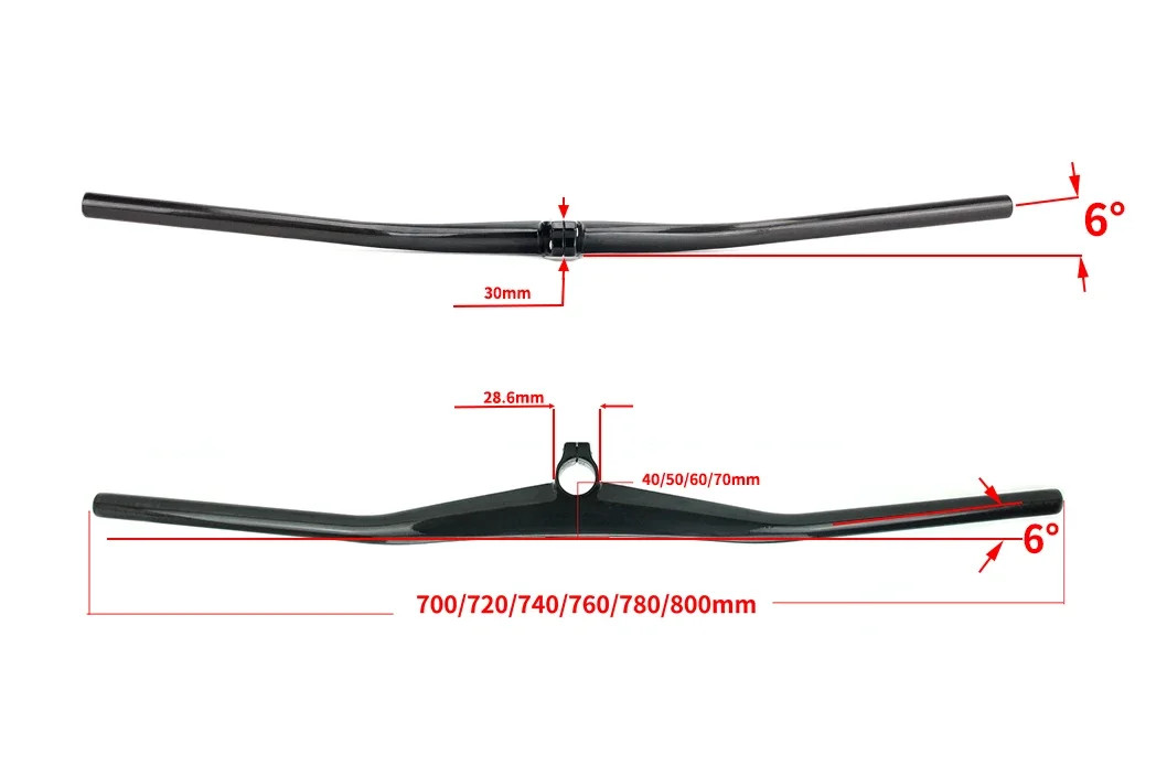 2 Degrees UD Carbon Integrated Handlebar Road Bicycle Riser Bar Stem 40mm