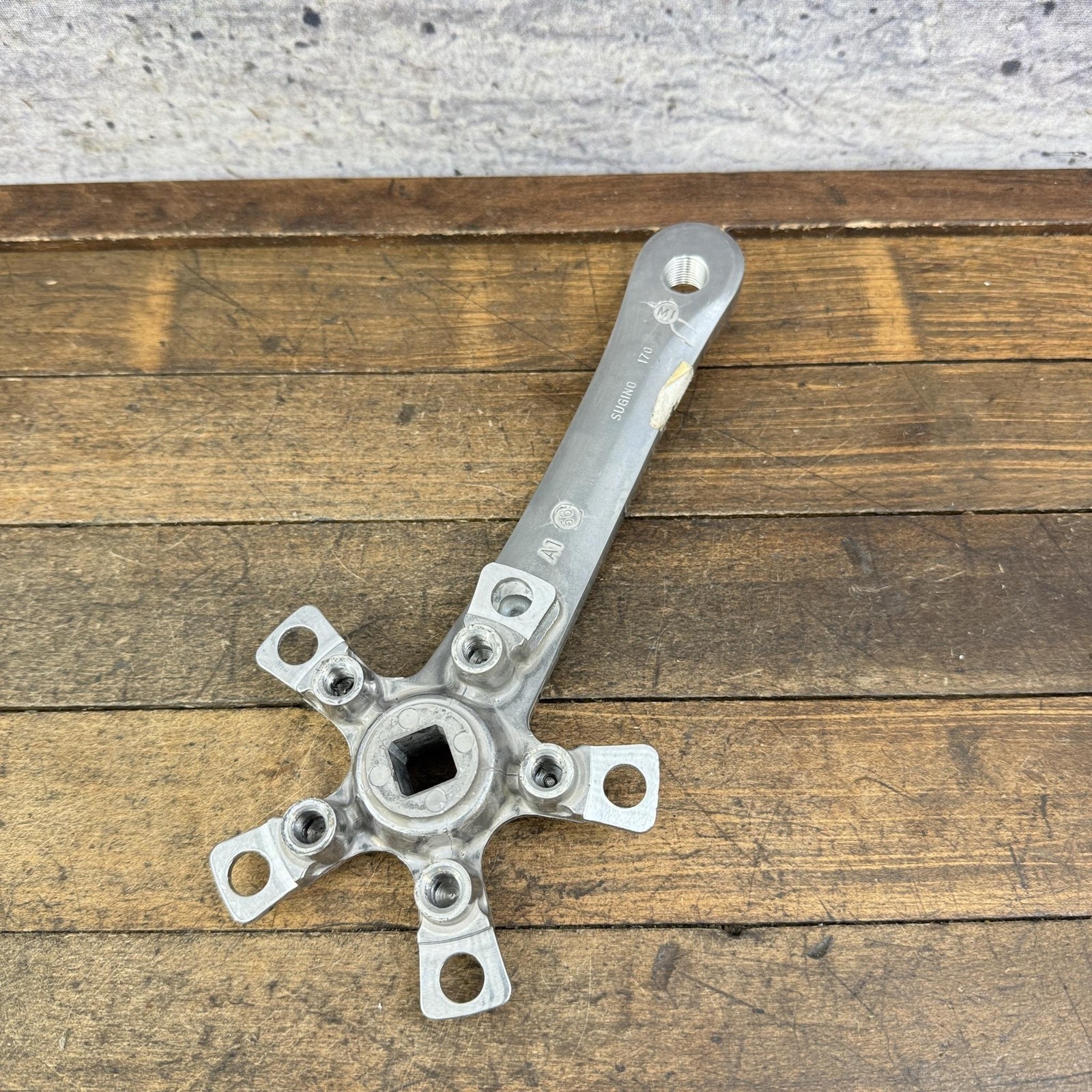 Vintage Sugino Crank Arm RIGHT 170mm Square Taper 94 BCD MTB Bike Impel Alloy