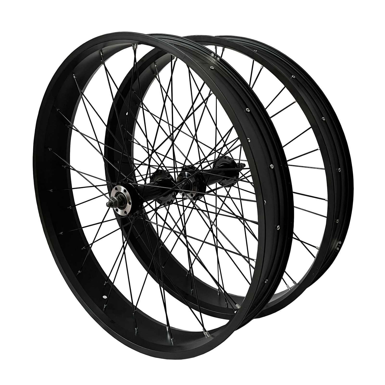 26” *4.0″ Bike Fat tire Suspension Fork & 26*4.0″ Wheel set 135mm*190mm 36H 12G