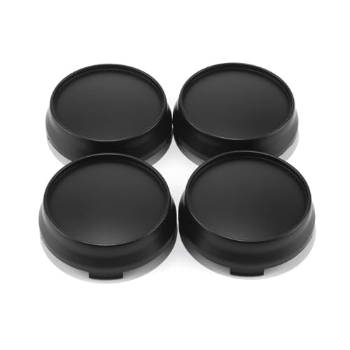 4PCS 66.8mm Wheel Center Caps for OD:66.8mm/2.63″, ID:64.5mm/2.54″ Matte Black