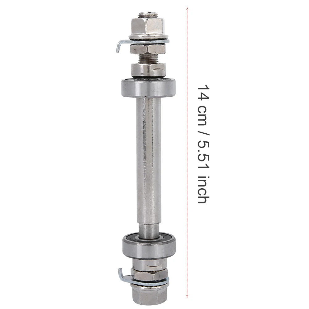Bike Wheel Hub Axle 6000 Bearing Front Rear 14CM 18CM Repair Tool Shaft