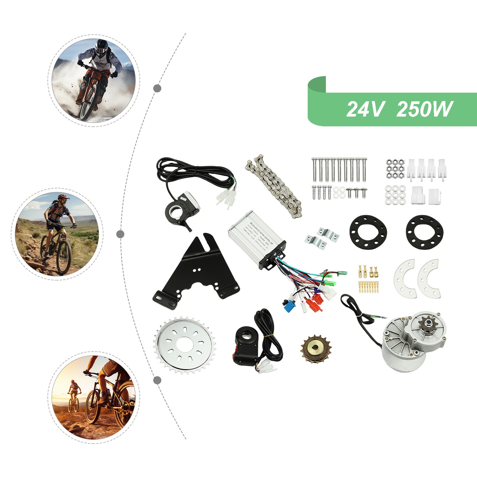 Electric Bicycle Motor Kit Electric Bike Conversion Conversion Installation Kit
