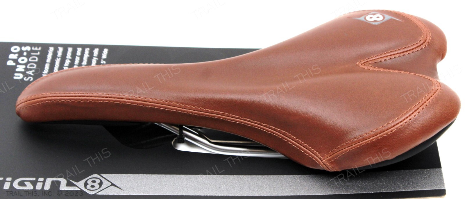 Origin8 Pro Uno-S – Brown – Bike Saddle Seat Synthetic-Leather Velo Road / MTB