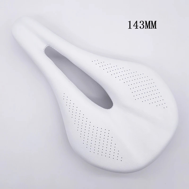 Carbon Fiber Mountain/road Bicycle Seat Ultralight Hollow Leather Seat Cushion