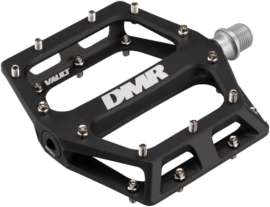 DMR Vault Platform Pedals 9/16″ Concave Alloy Body Removable Pins Sandblast Blk