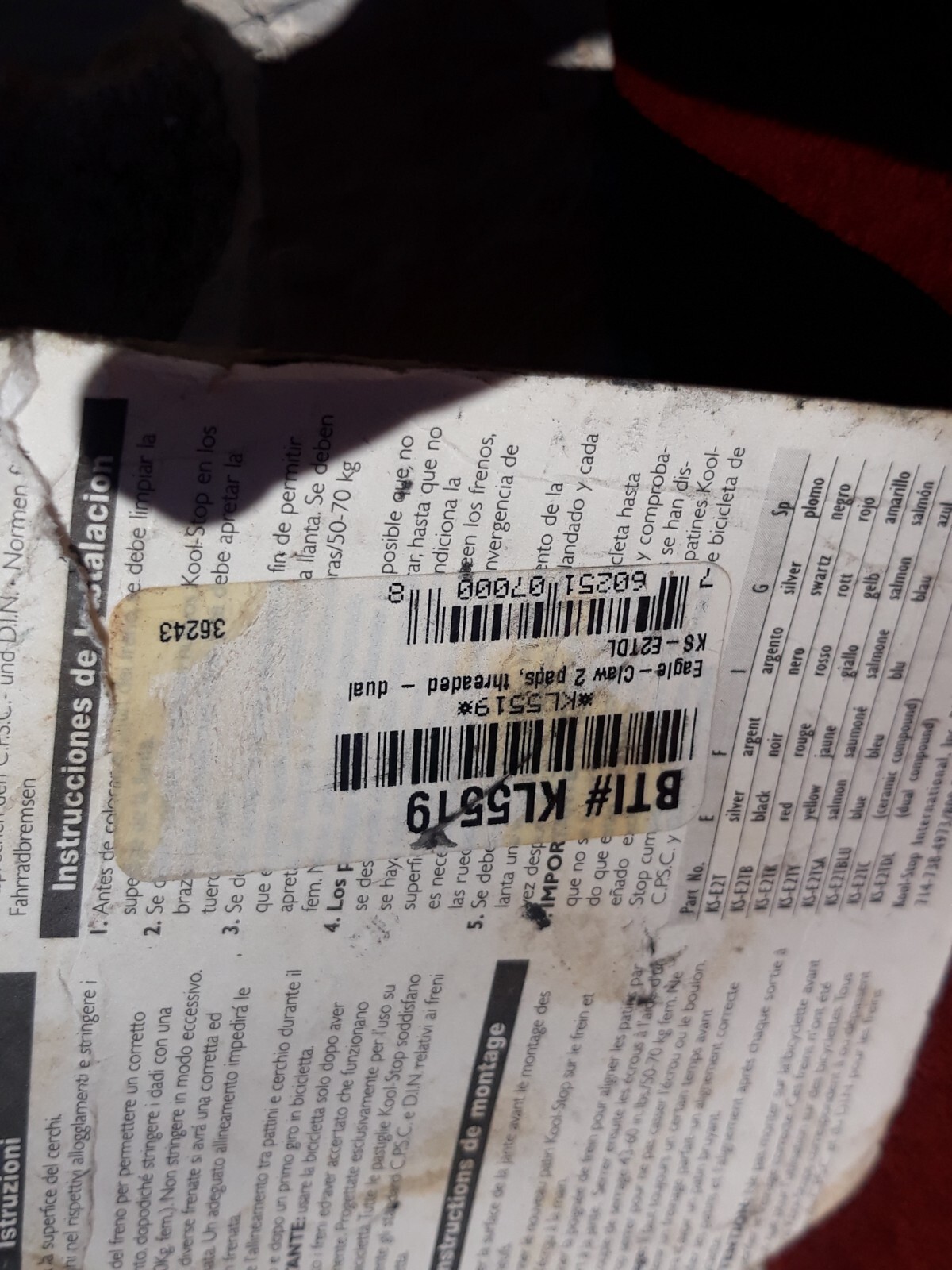 Vintage Kool Stop Eagle 2 Brake Pads NOS Old School BMX Threaded USA Rare Paul