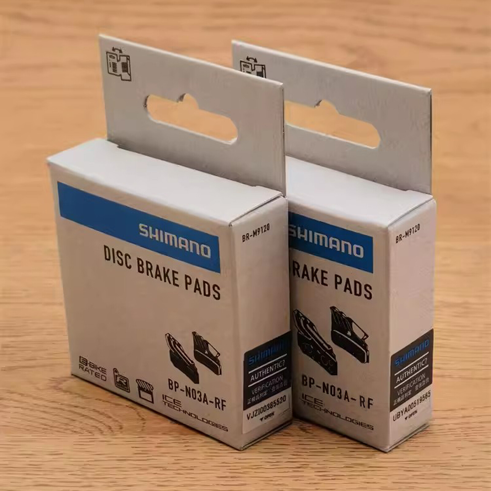 2Pairs Shimano N03A Disc Brake Pads ICE-TECH DEORE XTR SLX M9120 M8120 BR-M7120