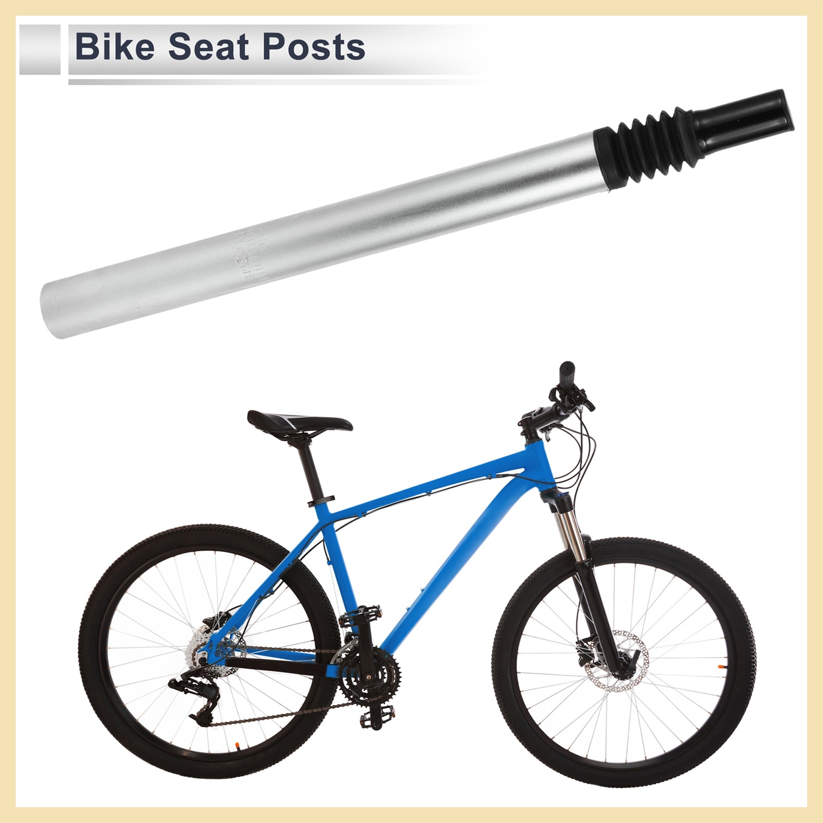 Bike Seat Posts 31.8x400mm Shock-absorbing Post Seat Aluminum Alloy