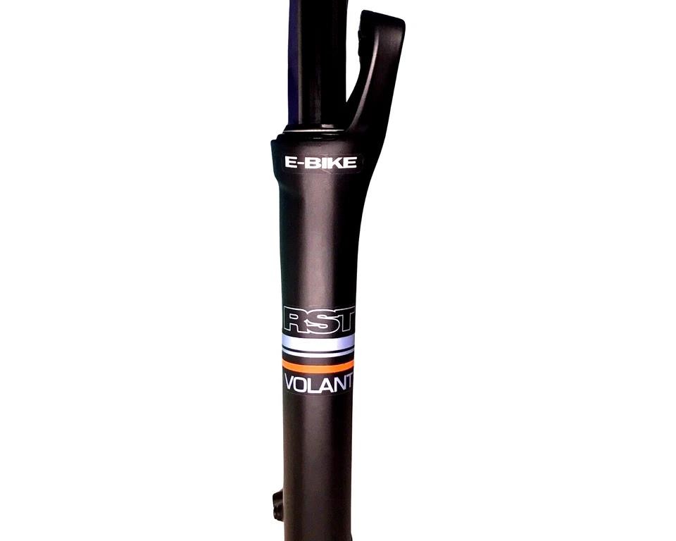 RST Volant 700C E‑Bike Fork 60mm Tapered PM Disc 9×100 QR Coil Spring Black