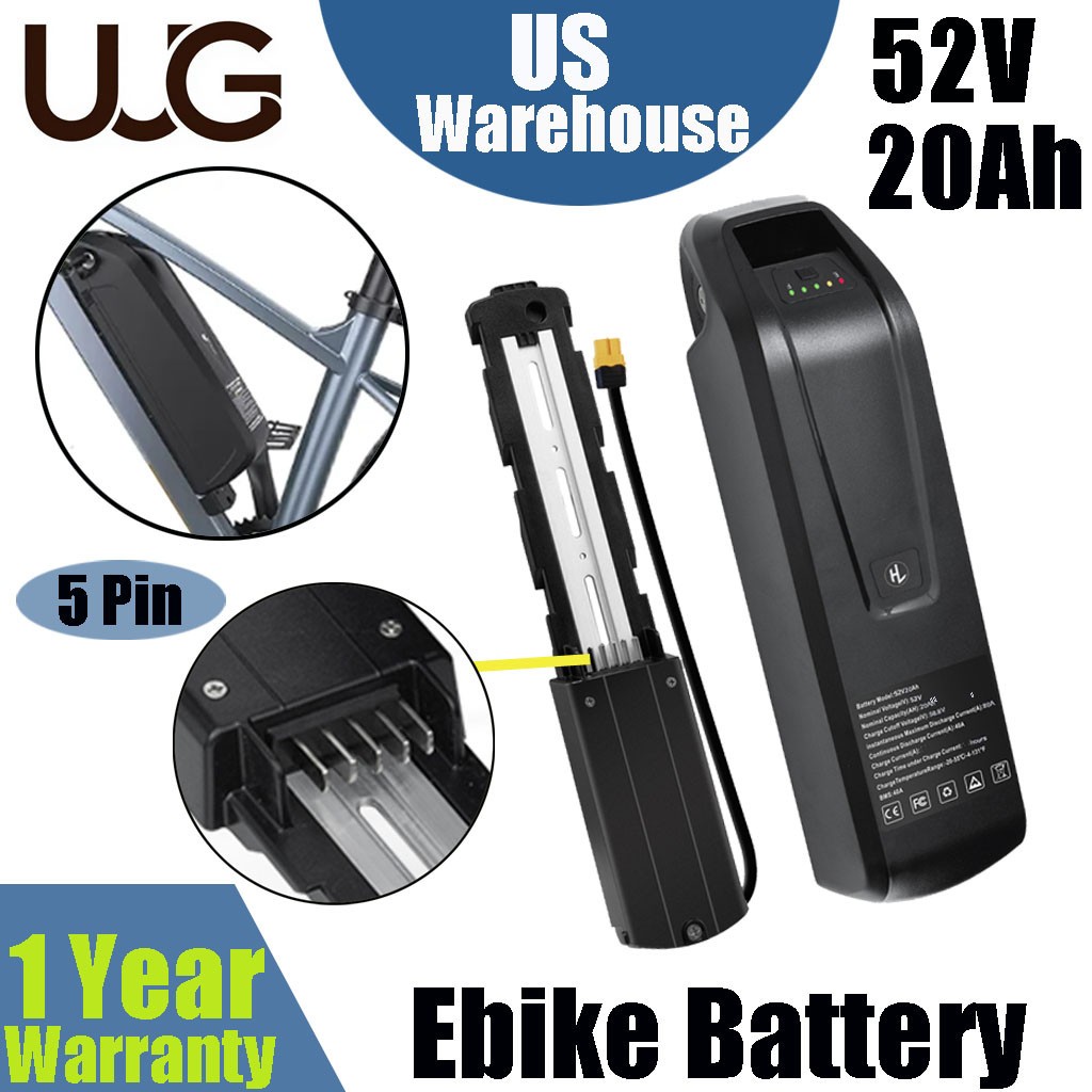 UUG 52V 1500W Ebike Battery Hailong Lithium Electric Bicycle Battery 20Ah 14S4P
