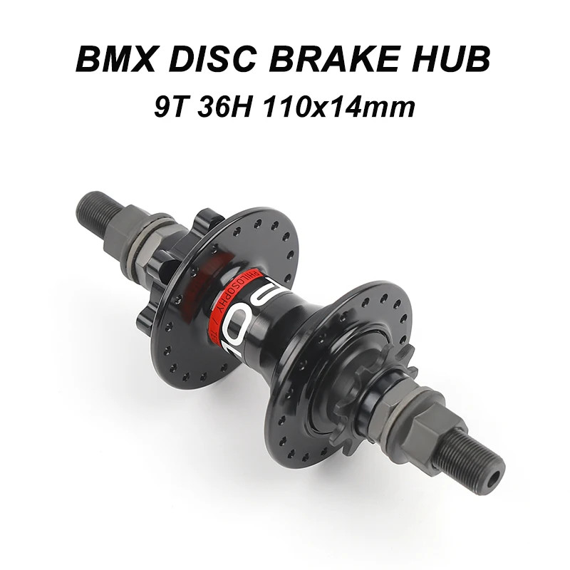 Bmx Bike Disc Brake Rear Hub 110x14mm 9T 3 Pawls 32 Click Single Speed Hub 36H