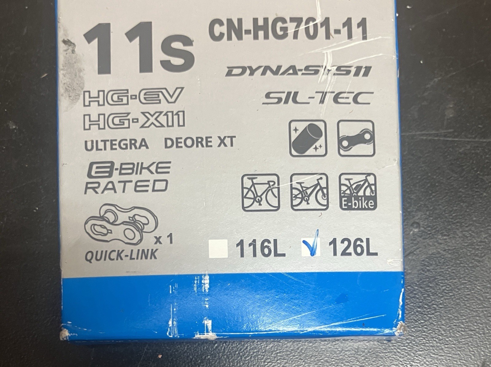 Shimano New Bike Chain 11s 116L CN-HG701-11, E-Bike Rated