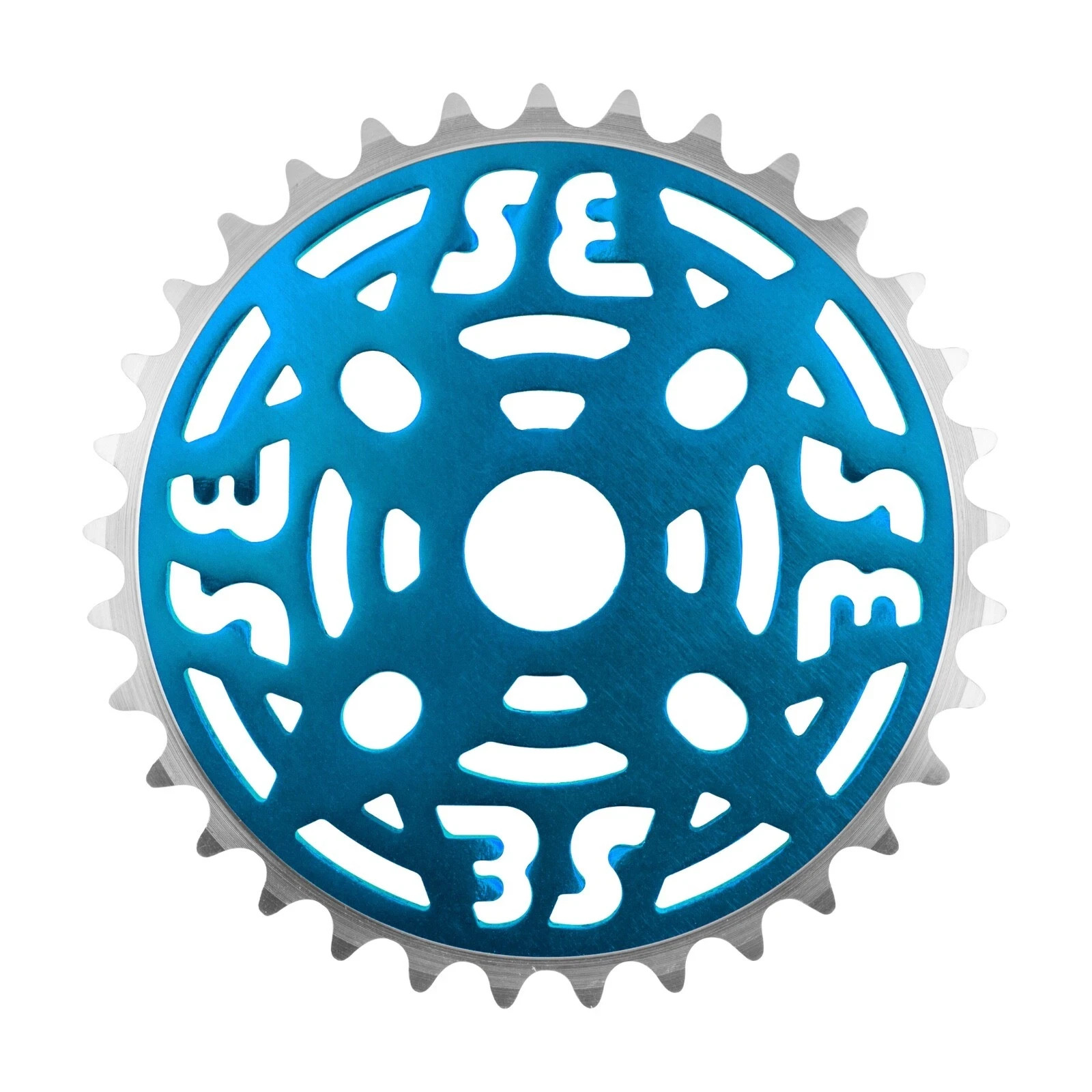 SE Racing Alloy BMX Bike Chainring 33 Tooth 1/8″ Anodized Blue