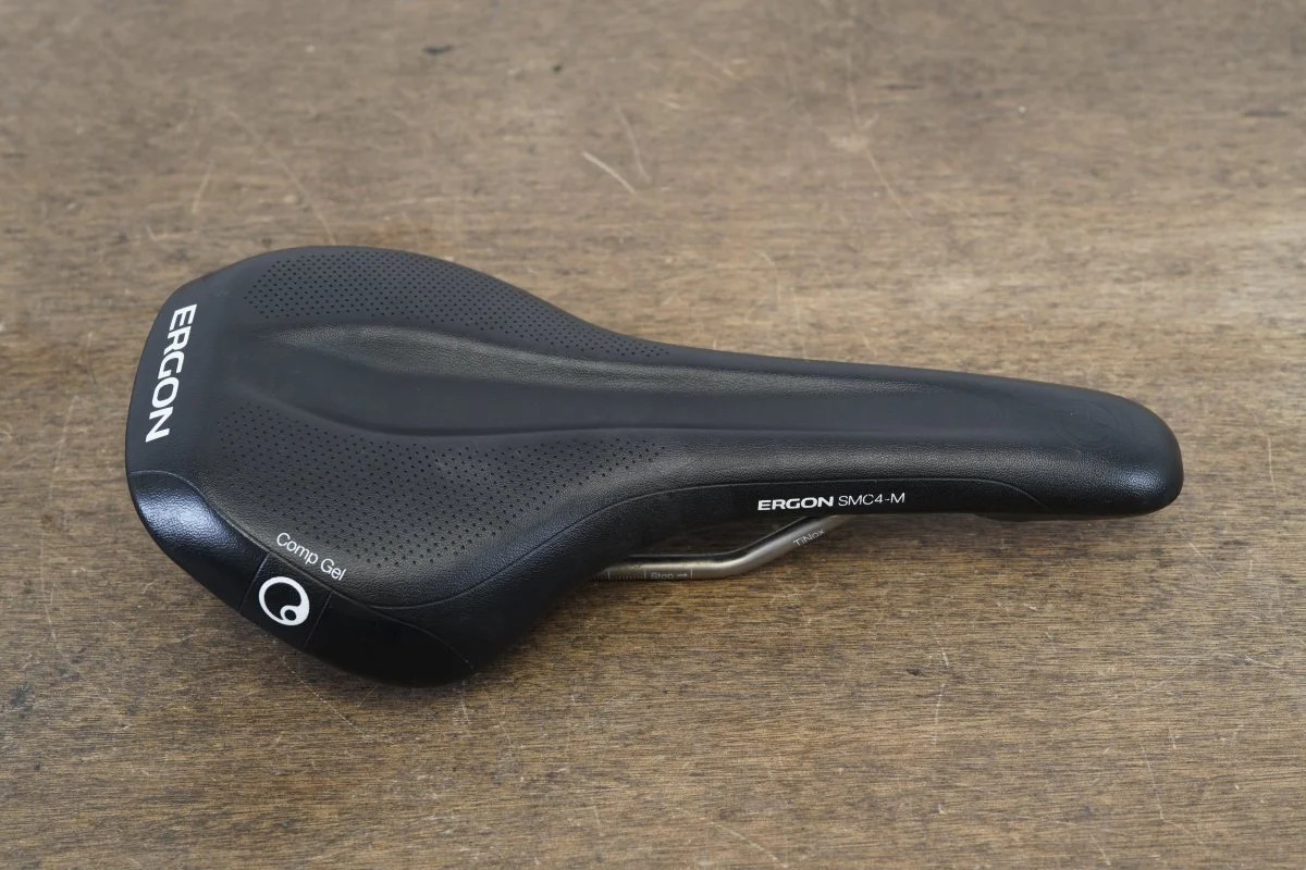 148mm Ergon SMC4-M Comp Gel Men TiNox Rail Road Saddle 279g