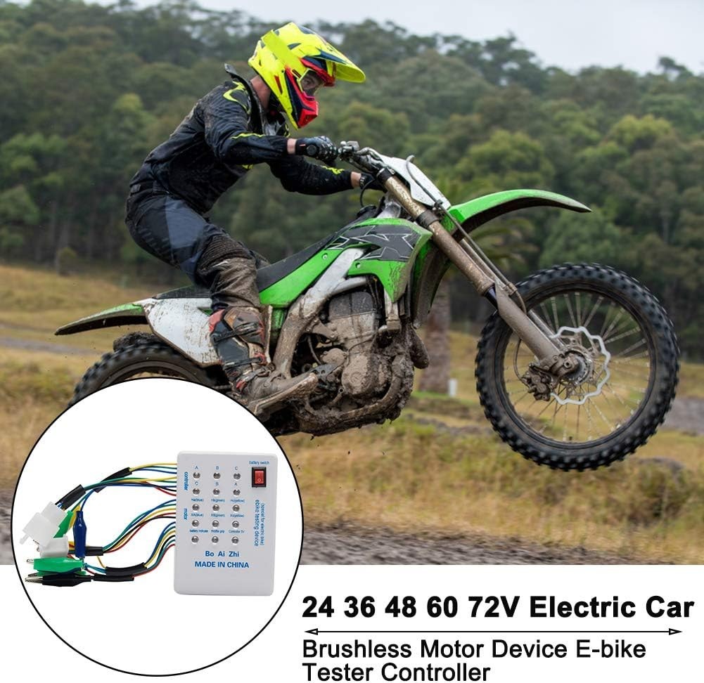 Brushless Motor Controller, 24V 36V 48V 60V 72V E-Bike Scooter Tester Quick Batt