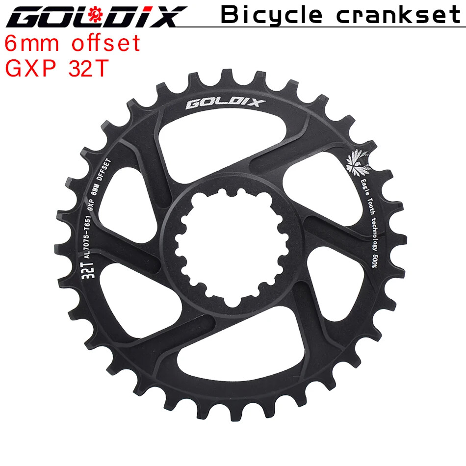 MTB Bike Chainring Chainwheel 0mm 3mm 6mm Offset 30T 38T SRAM 3Bolt Direct Mount