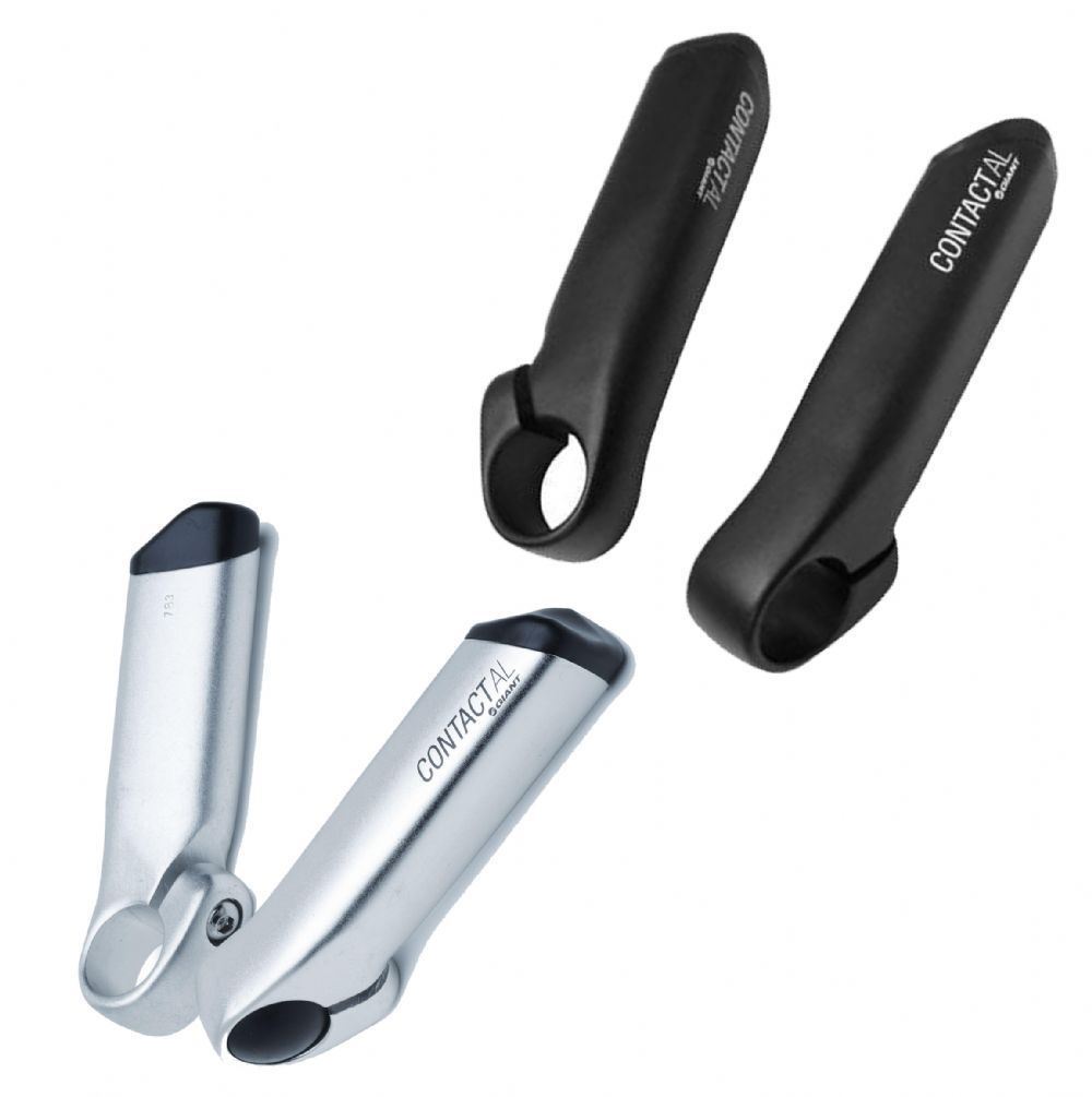 Giant Contact AL Aluminum Handle Bar Ends for MTB – Black / Silver