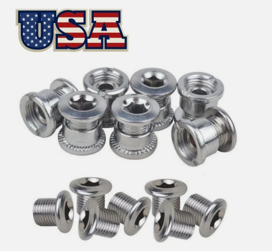 MTB Road Bike Chainring Screws Bolts Single Double Triple Speeds Stainless Steel