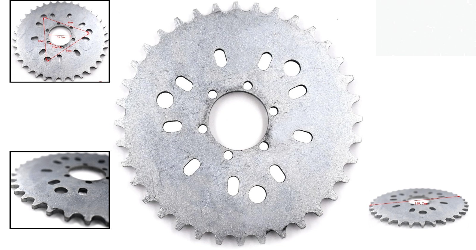 Efficient 36 Tooth Sprocket for 49cc-80cc Bicycles – Easy to Install & Reliable