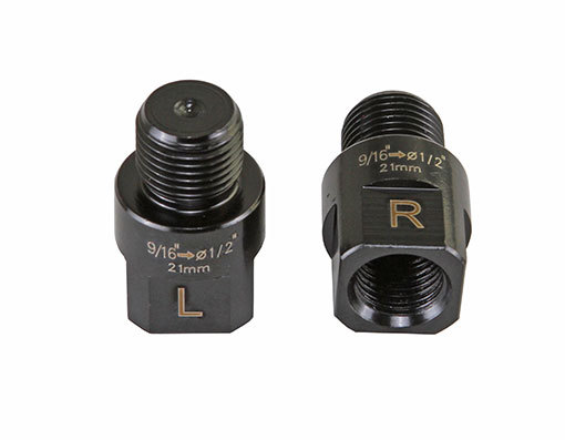 New! Original Pedals Extenders Adapter 21mm 9/16″ to 1/2″ In Black.