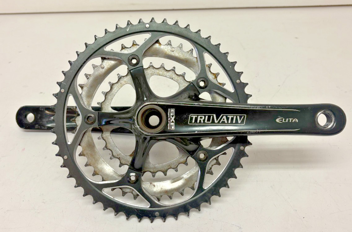 Truvativ Elita GXP 170mm 53/42/30 Black Aluminum/Steel Road Bike Triple Crankset