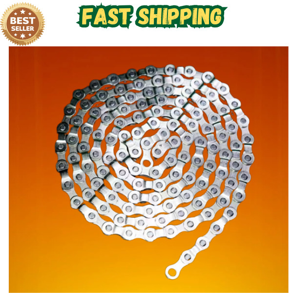 CUEQQY 126-Link Bike Chain for Road/MTB/City/BMX E-Bike Hub Motor 6/7/8