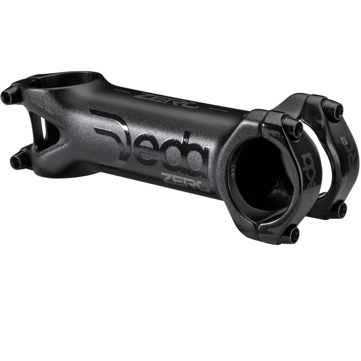 DEDA ELEMENTI Zero2 1-1/8″ Black Alloy 82 Degree Stem: Various Lengths