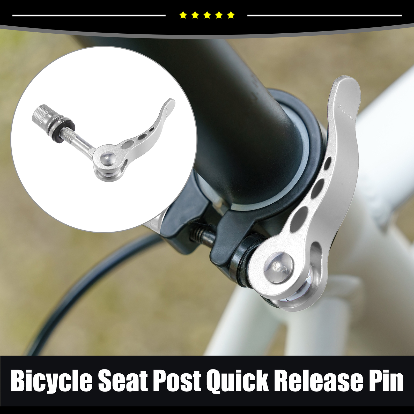 Universal Piece of 2 8mm Aluminium Alloy Bike Seat Post Quick Release Pin Bolts