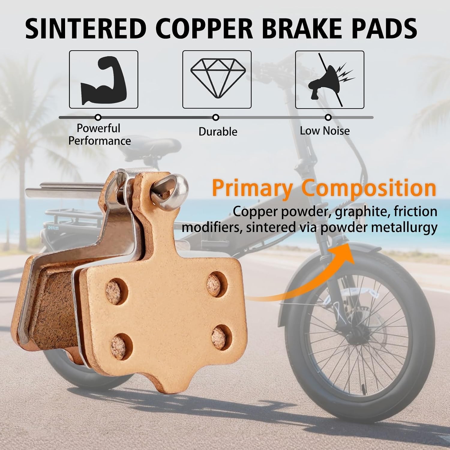 Universal Brake Pads for Lectric XP Trike & E-Bike – Strong, Durable & Reliable