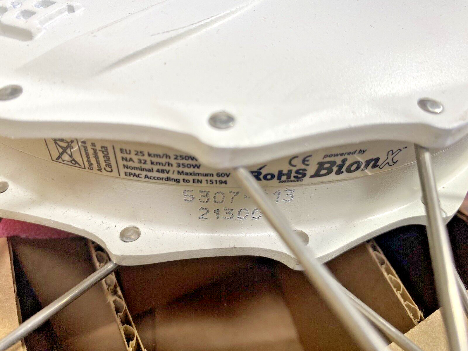 BionX 27.5″ P350DT 36 Volt 350 Watt Electric E-Bike Motor Rear Wheel /New